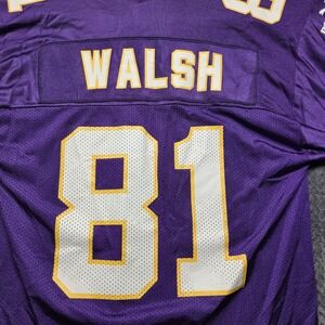 Vintage Puma Minnesota Vikings Jersey #81 Chris Walsh Men's M Purple NFL Nylon